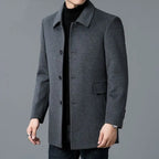 Coat Men's Medium And Long Double-Sided