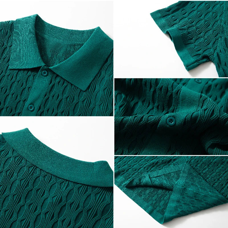 Premium Summer Knit Polo Shirts