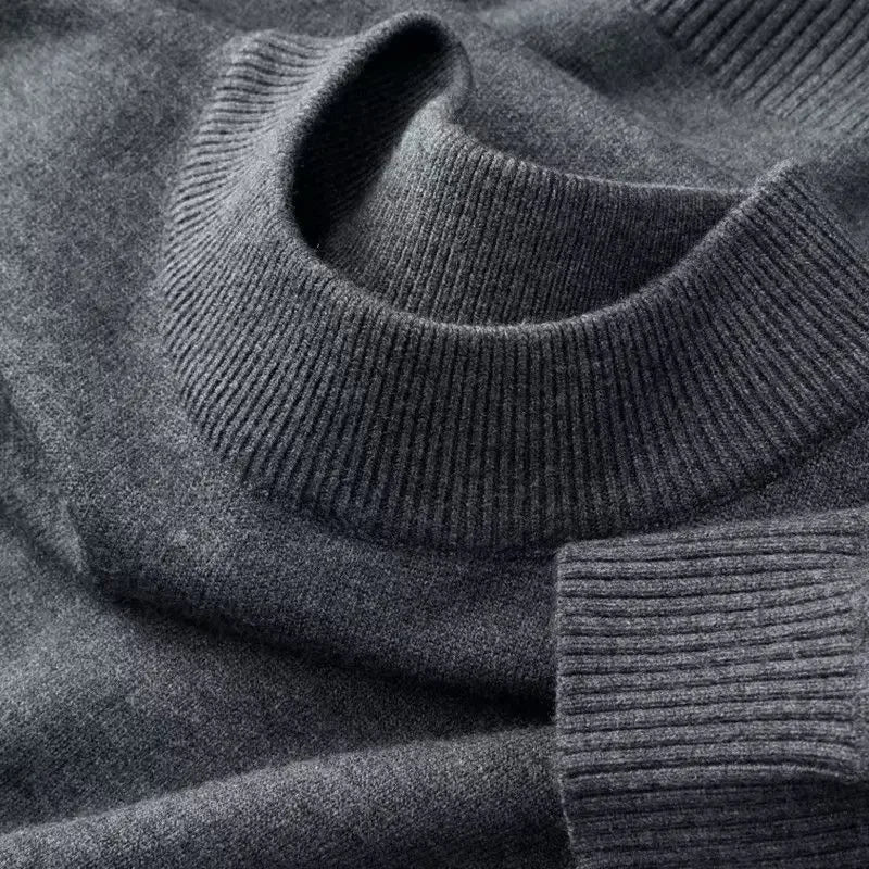 Autumn New Men's Casual Mock Turtleneck
