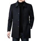 Coat Men's Medium And Long Double-Sided