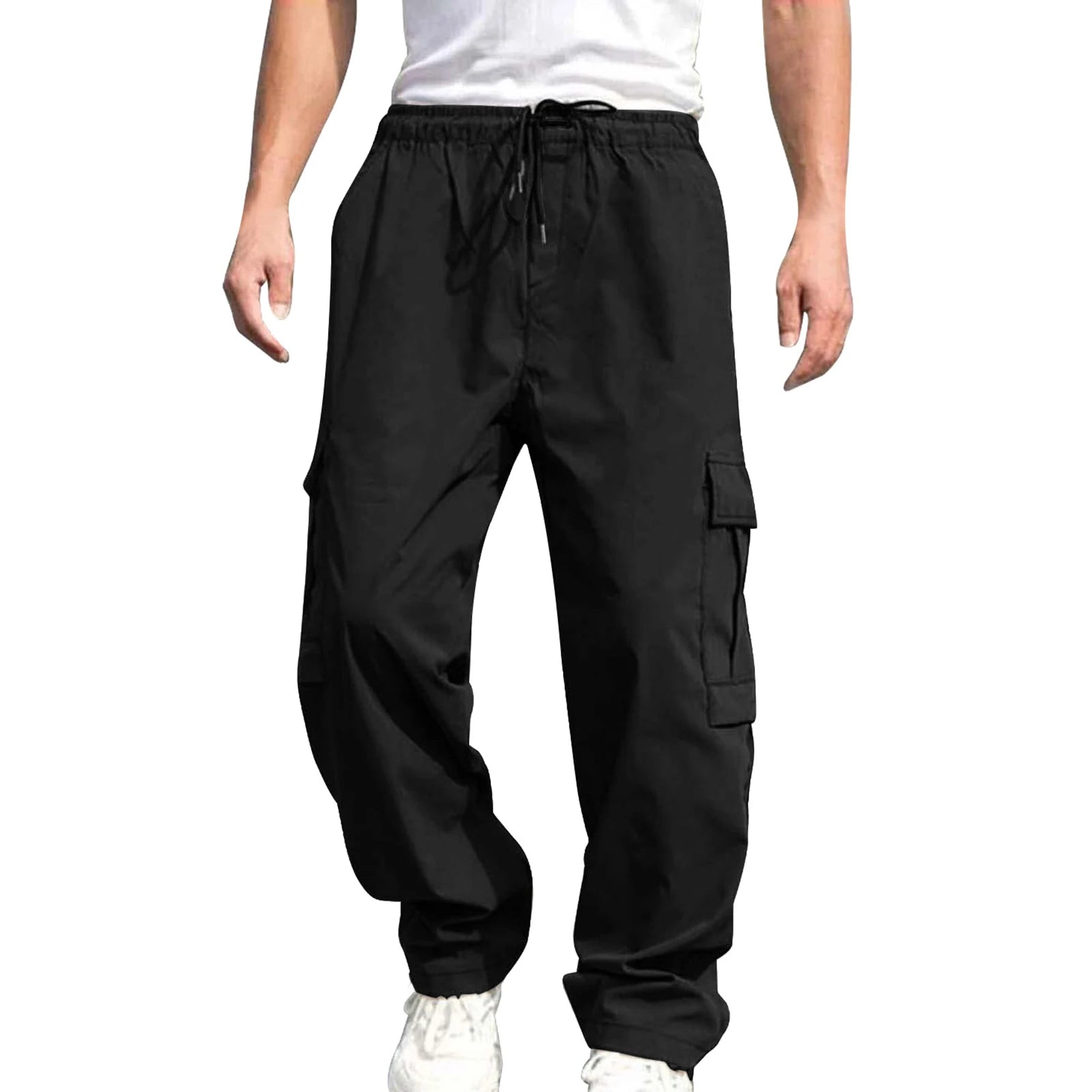 Men s Loose Cargo Long Pants