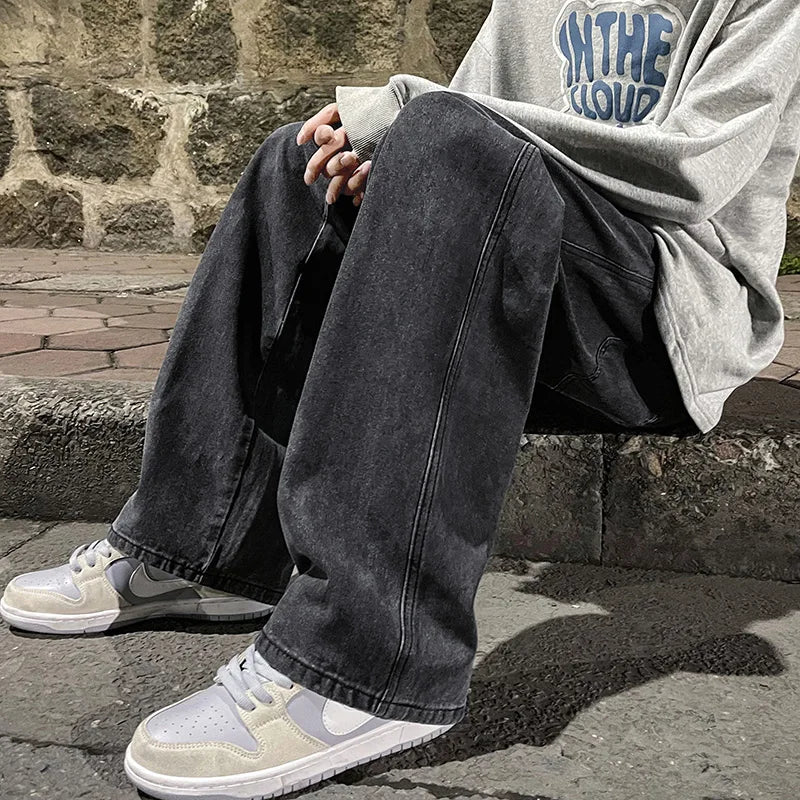 Korean Fashion Men's Baggy Jeans