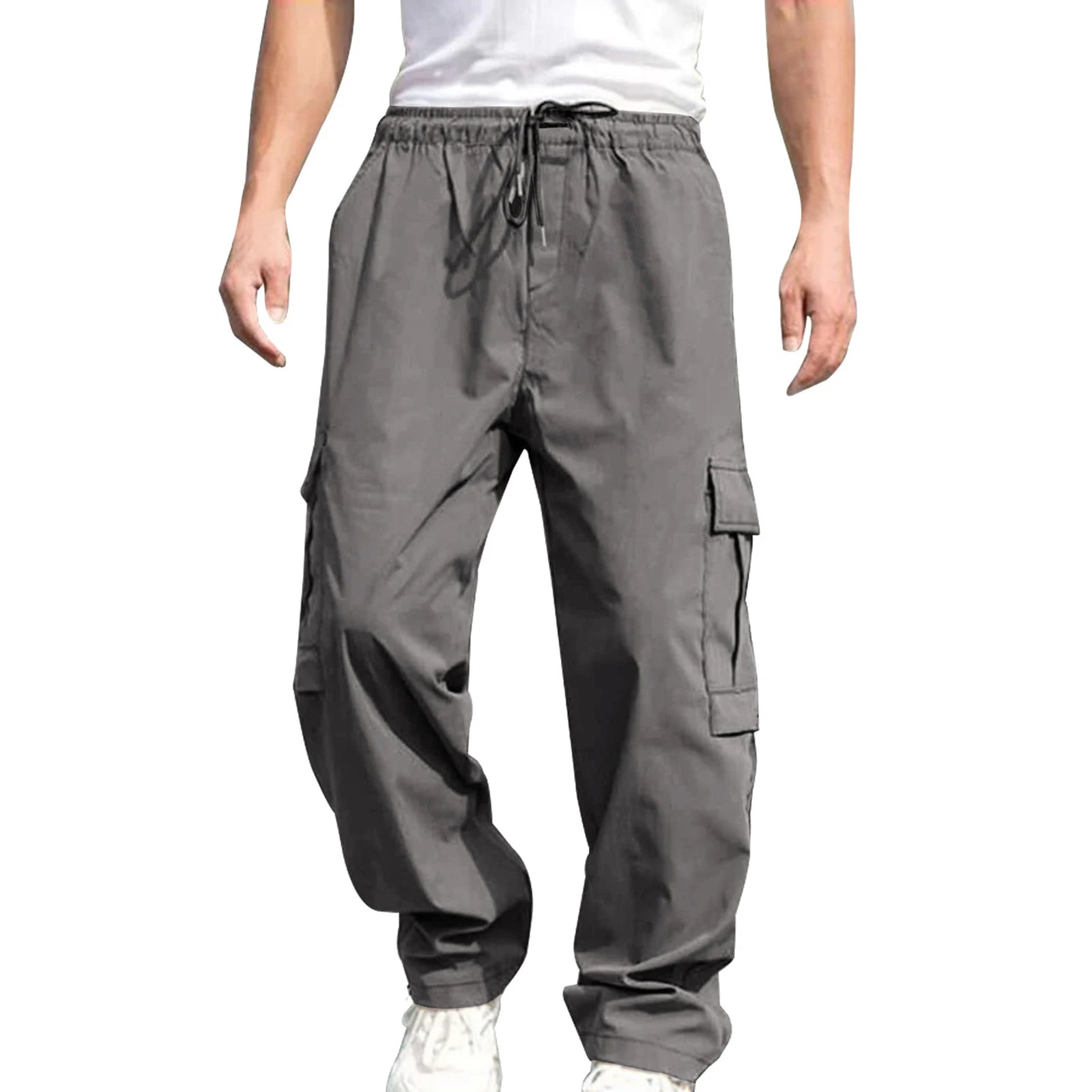 Men s Loose Cargo Long Pants