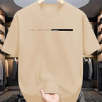 Summer men's 100% cotton T-shirt