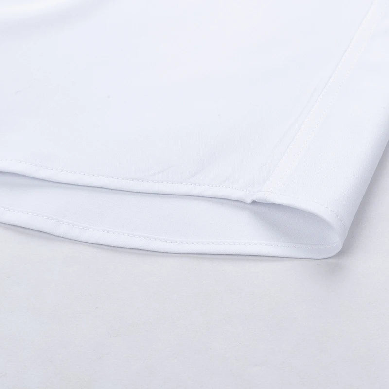 Embroidered French Cufflinks Men's Long-Sleeve Shirt with Collar Pins