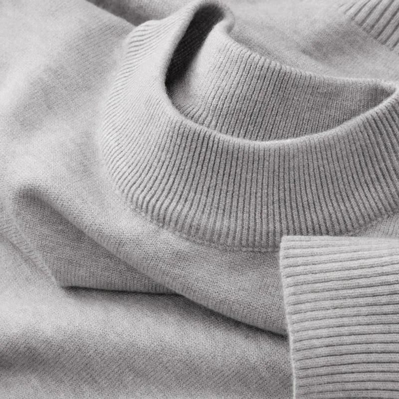 Autumn New Men's Casual Mock Turtleneck