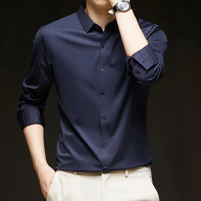 Men's 4-Way Stretch Dress Shirt