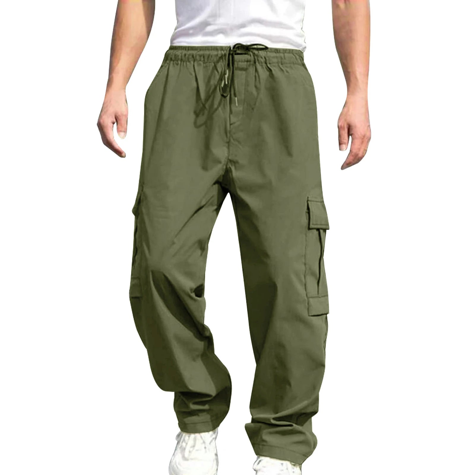 Men s Loose Cargo Long Pants