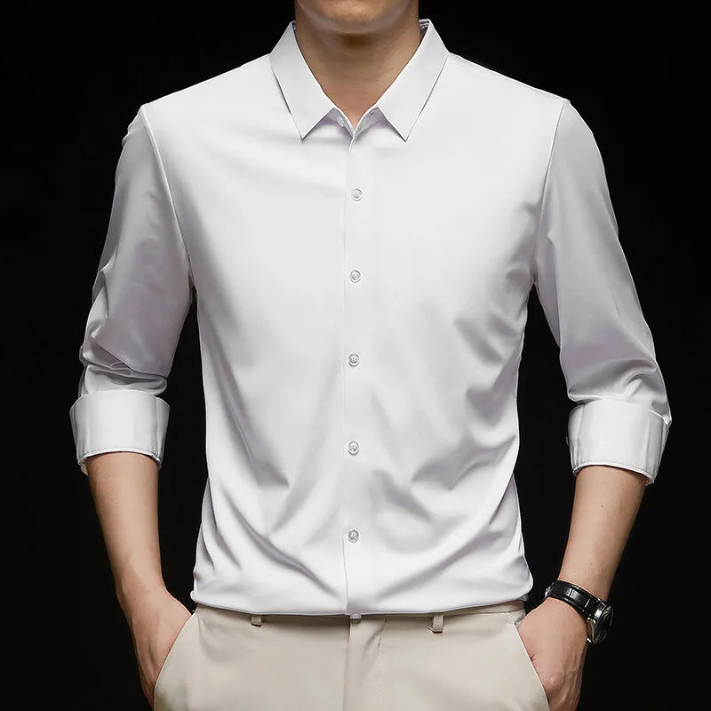 Men's 4-Way Stretch Dress Shirt
