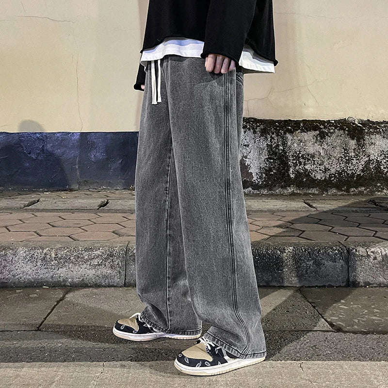 Korean Fashion Men's Baggy Jeans