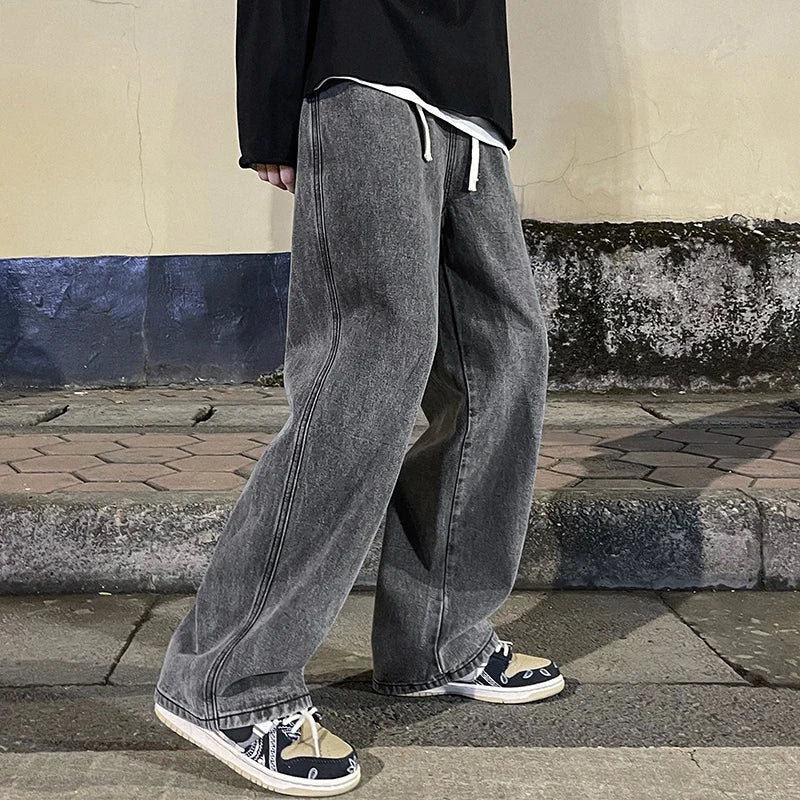 Korean Fashion Men's Baggy Jeans