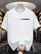 Summer men's 100% cotton T-shirt