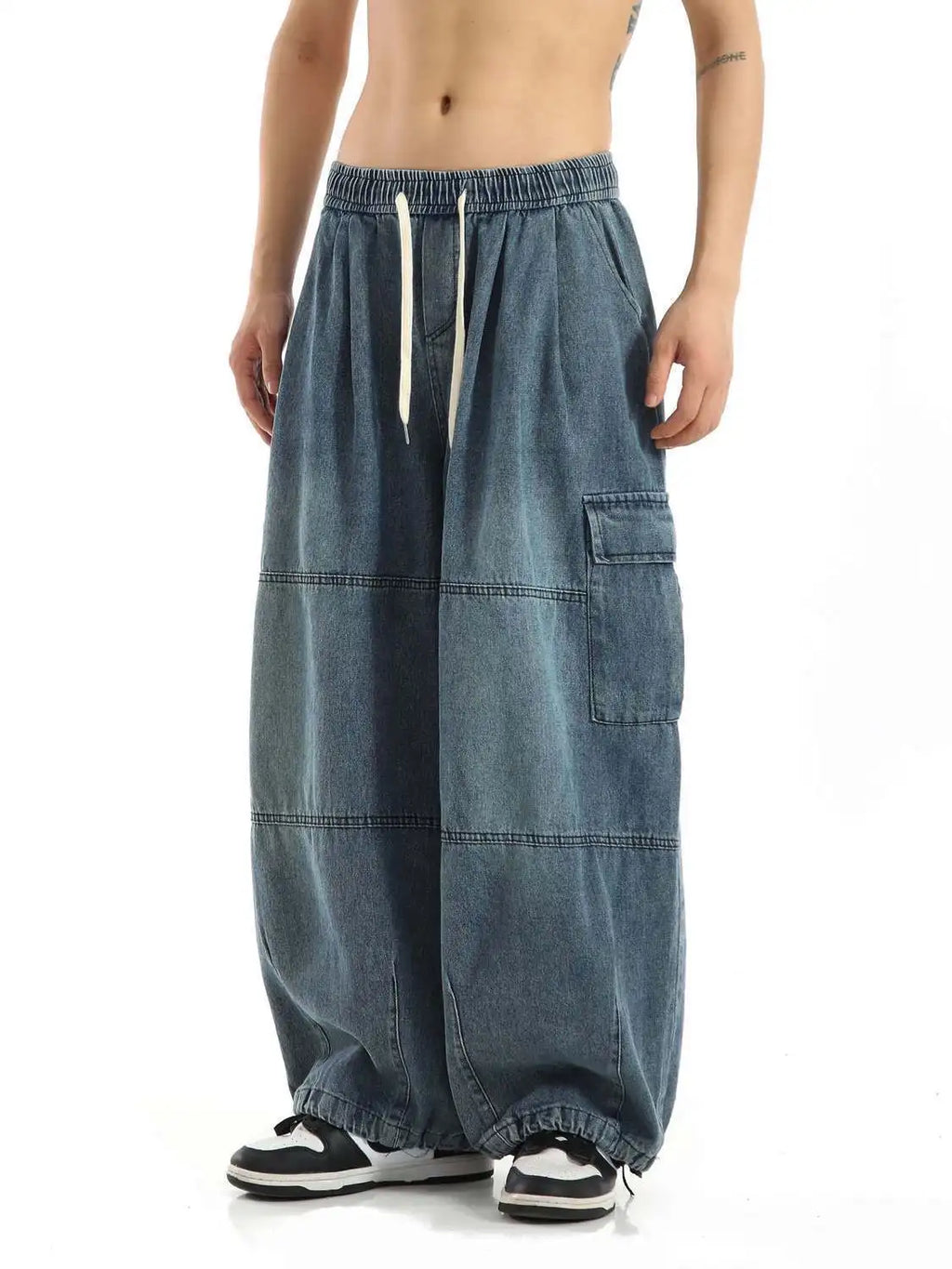 Cargo Jeans Trousers Men