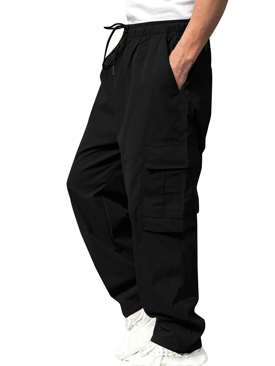 Men s Loose Cargo Long Pants