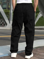 Men s Loose Cargo Long Pants