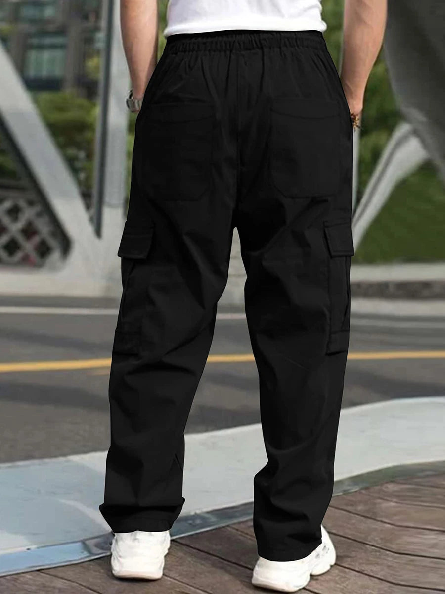Men s Loose Cargo Long Pants