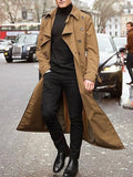 Streetwear Fashion Trench Men's Thin Coat