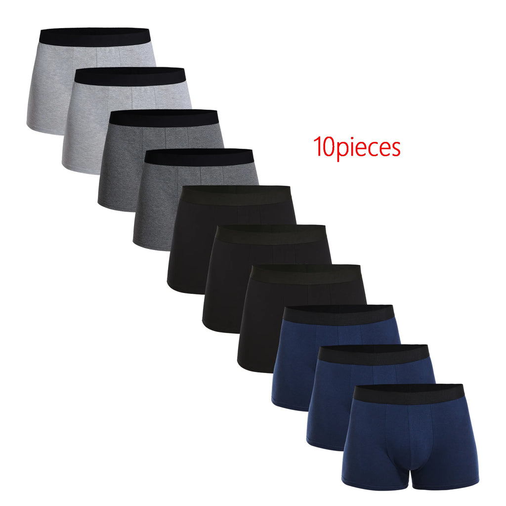 10pcs Pack Cotton Boxers
