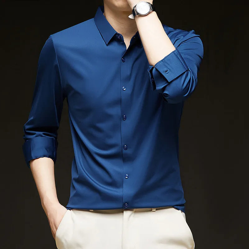 Men's 4-Way Stretch Dress Shirt