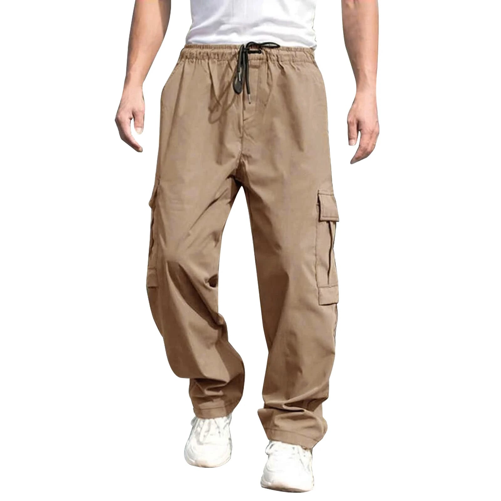 Men s Loose Cargo Long Pants