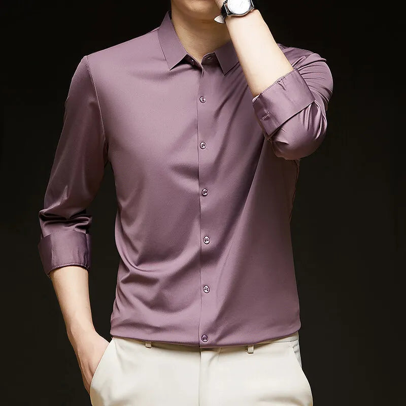 Men's 4-Way Stretch Dress Shirt