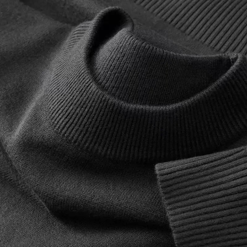 Autumn New Men's Casual Mock Turtleneck