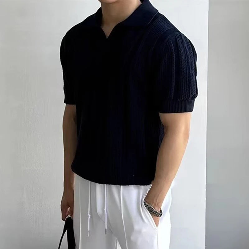 2026 Spring Summer Casual Mens Mesh Polo Shirts