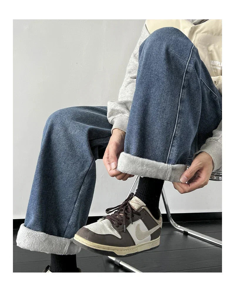 Winter Fleece Men's Jeans