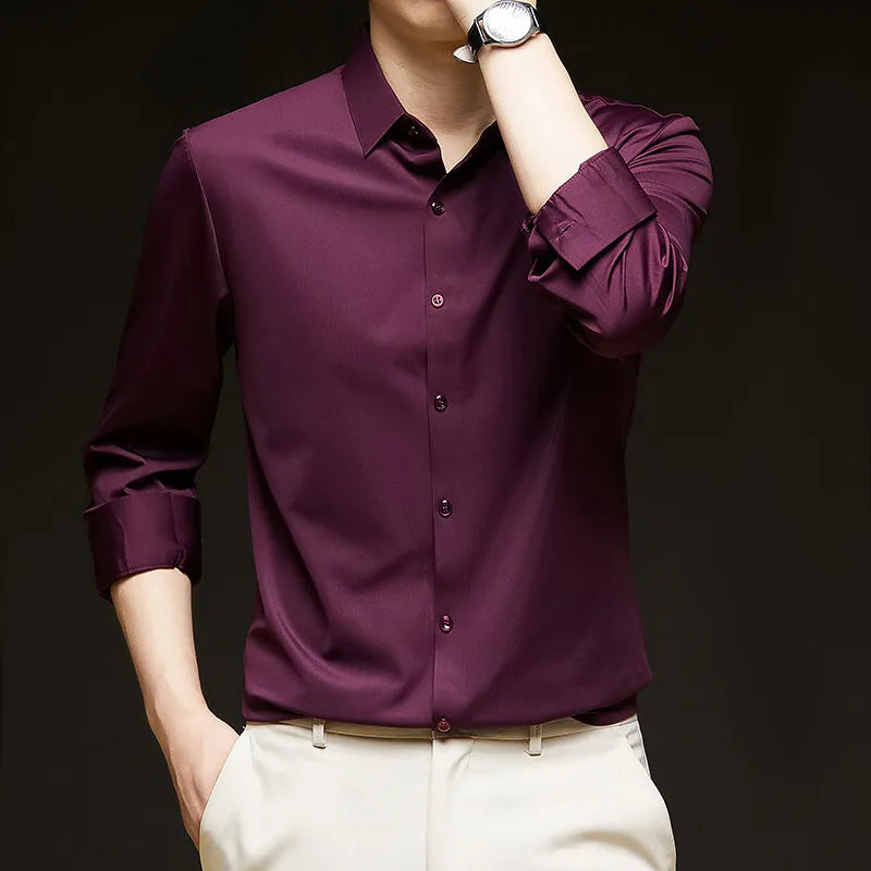 Men's 4-Way Stretch Dress Shirt