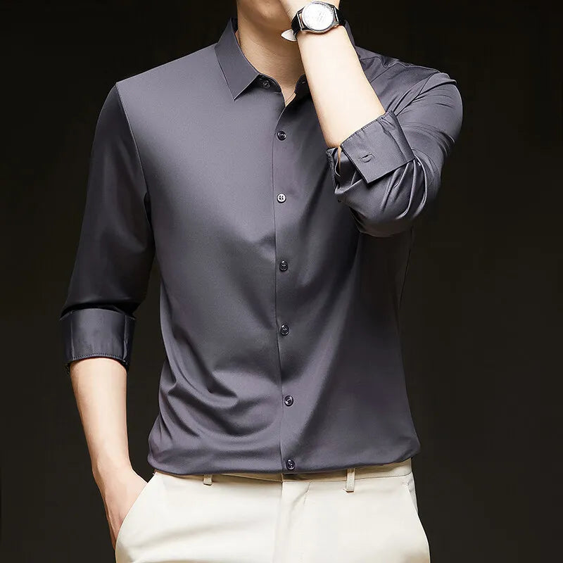 Men's 4-Way Stretch Dress Shirt