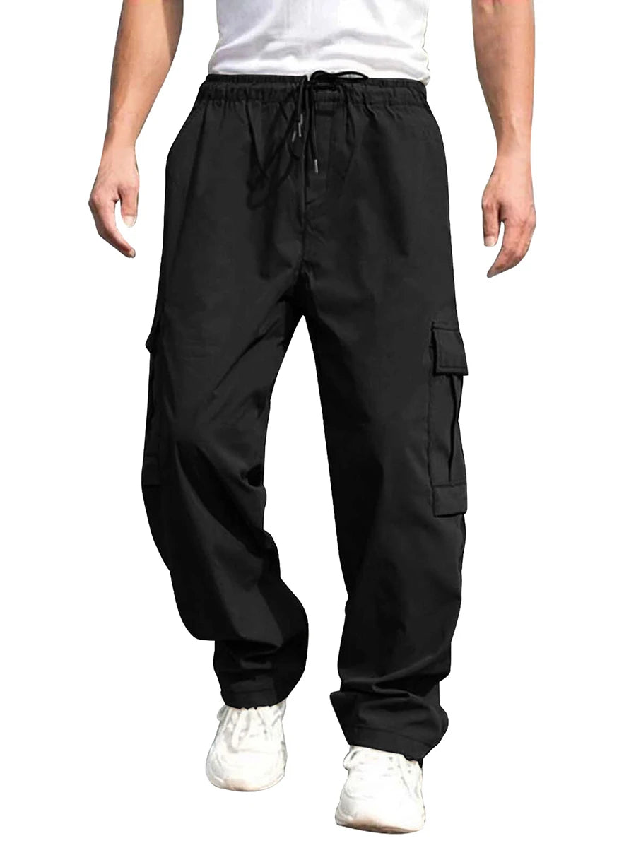 Men s Loose Cargo Long Pants
