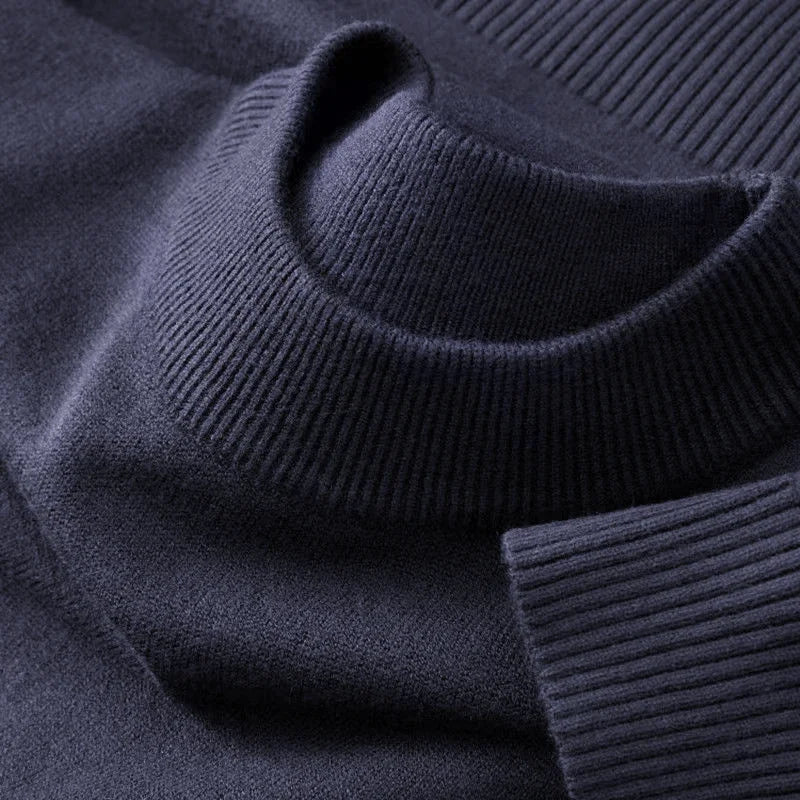Autumn New Men's Casual Mock Turtleneck