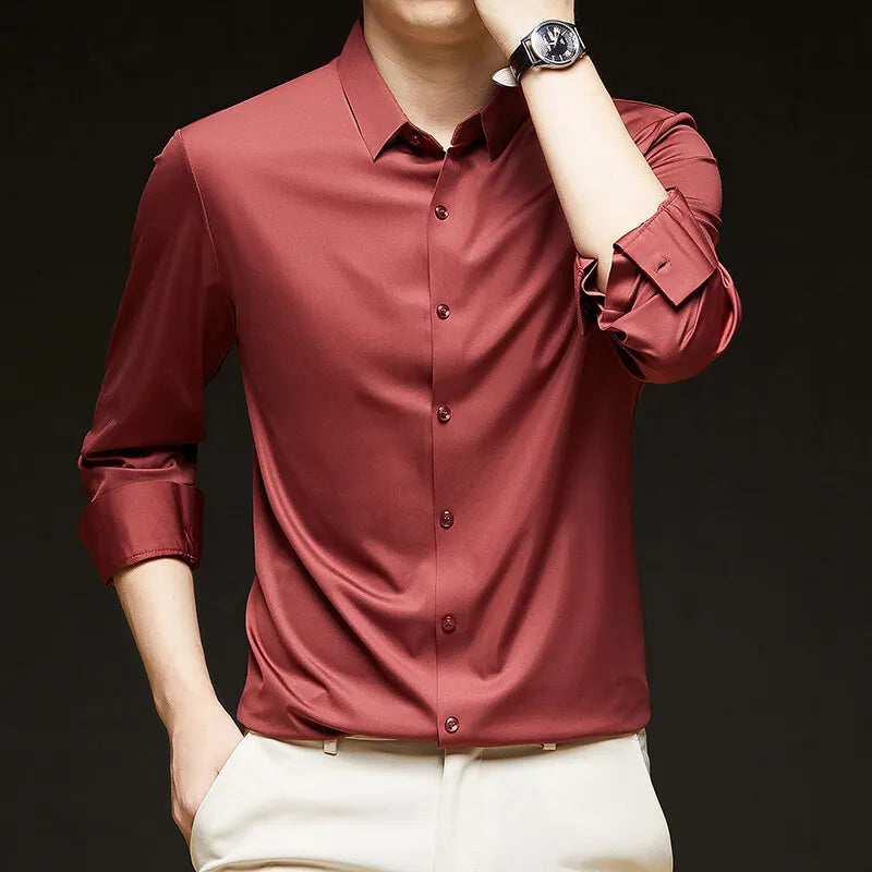 Men's 4-Way Stretch Dress Shirt