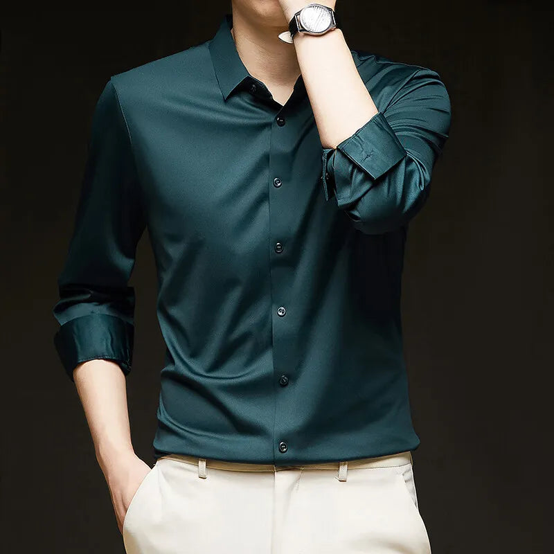 Men's 4-Way Stretch Dress Shirt